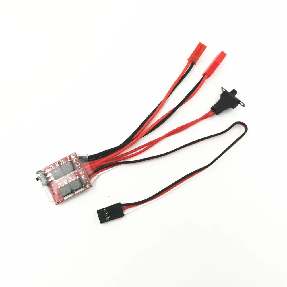 

Mini RC 20A Brushed ESC Motor Speed RC ESC 2KHz Forward Reverse Brush Brake RC 2S For Controller Remote Control Boats