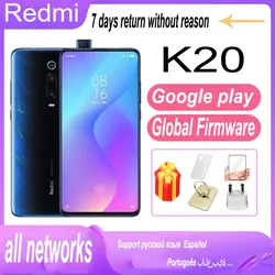 Smartphone Original Xiaomi Redmi K20 Global firmware Cellphone Android Snapdragon 6GB+128GB 8GB+256GB used phone