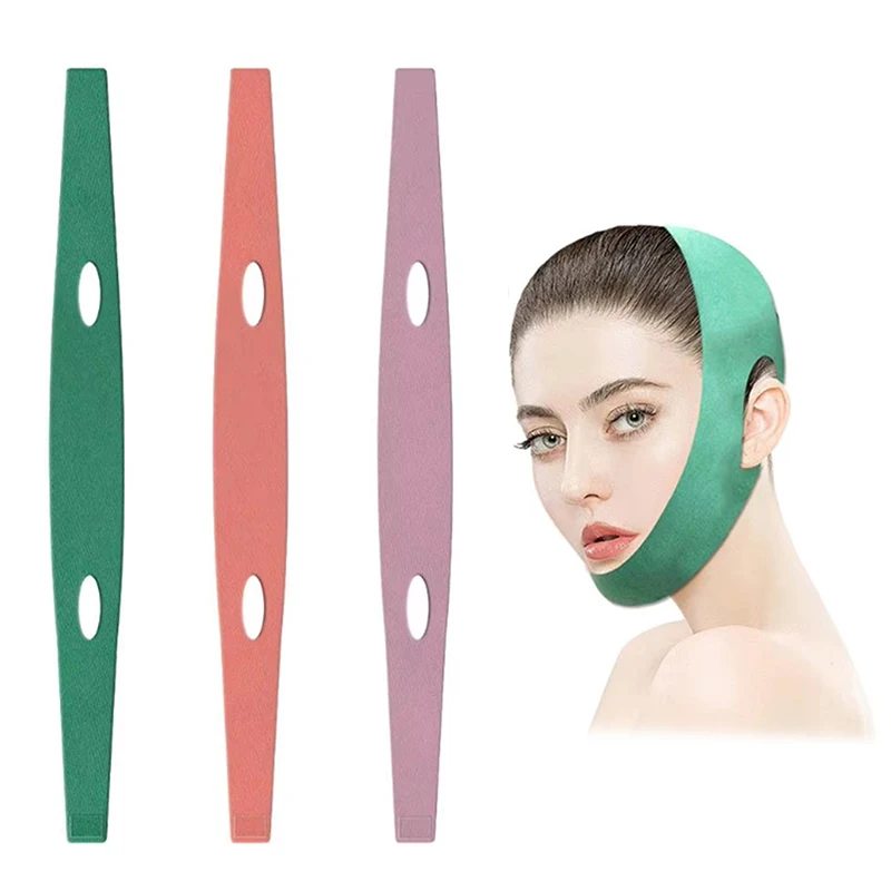 Bandage amincissant pour le visage, dissolvant de double ruisseau, lifting du visage en V, anti-déformable, respirant, bandage de sommeil, soins de la peau, outils de beauté