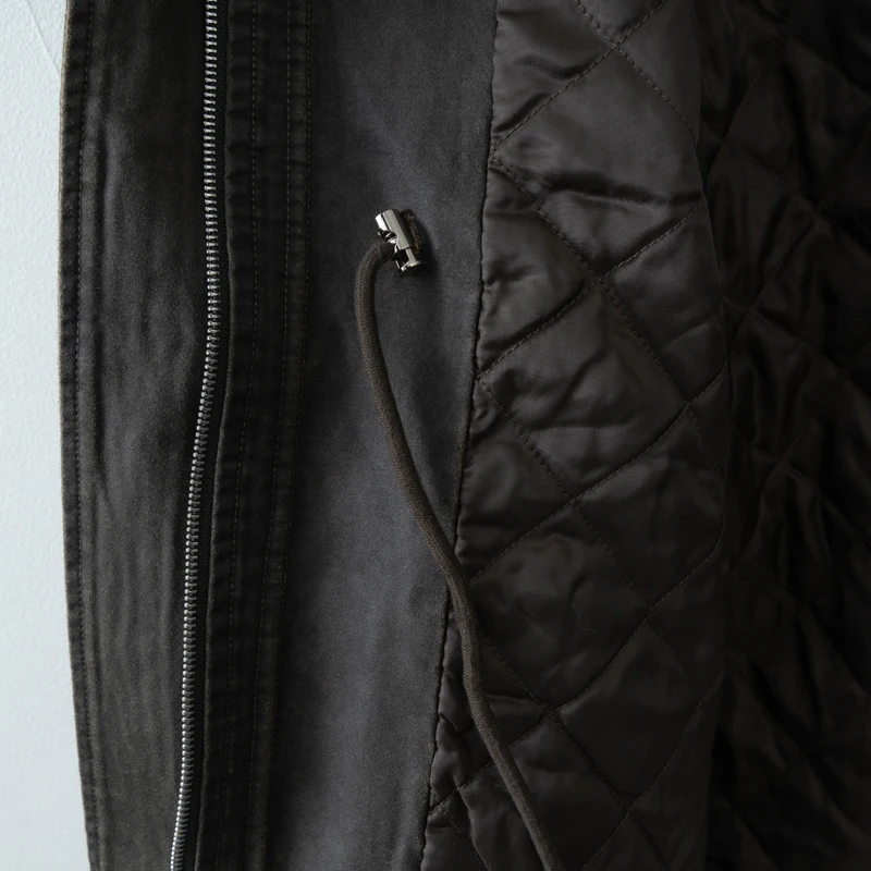 Women's Vintage Utility Jacket - Casual Drawstring Waist Coat