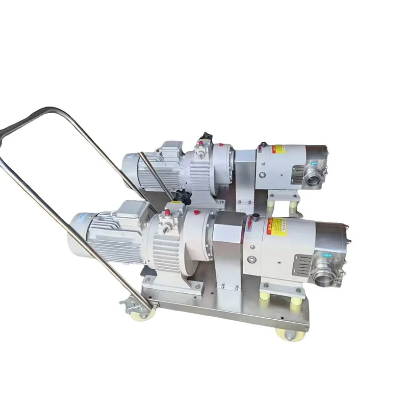Sanitary Stainless Steel Filling Machine Transfer Rotor Pump High Viscosity Honey Pump Chocolate Lobe Pump