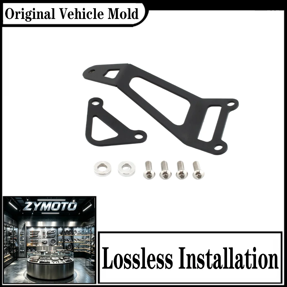 FOR YAMAHA MT03 MT-03 MT25 MT-25 YZFR3 YZF-R3 YZFR25 YZF-R25 2014-2023 Exhaust Hanger Bracket Mount Support Black Steel