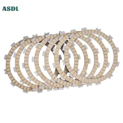 Motorcycle Friction Clutch Disc Plate Kit For Kawasaki GT550 GT 550 GPX600 GPX600R GPX 600 R ZXR750 ZXR 750 ZZR600 ZZR 600