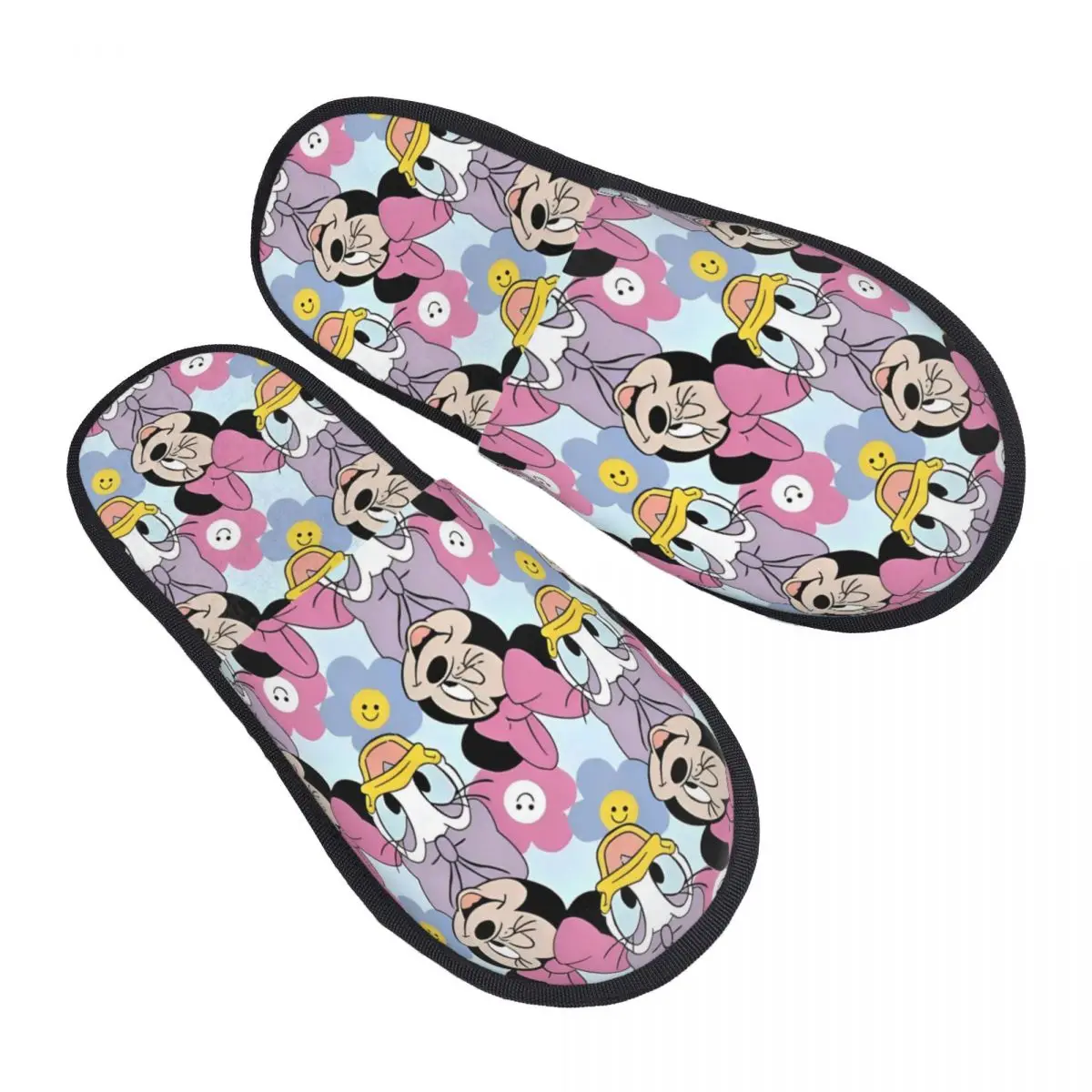 

Custom Mickey Mouse Memory Foam Slippers Women Cozy Warm Cute Anime House Slippers