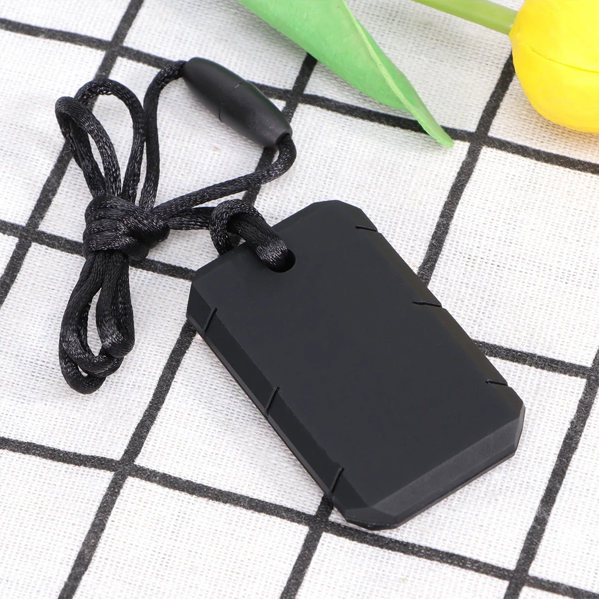 

1Pcs Silicone Dog Tag Teether for Teething Babies Autistic Kids Comfortable Chewable Pendant with Chain Safe Soft Texture Baby