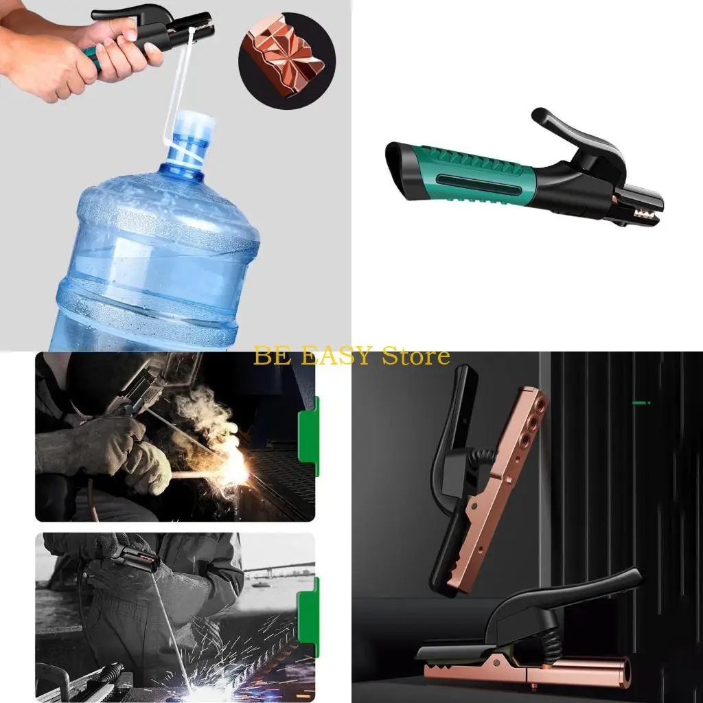 E28F Welding Electrode Holder 300A/600A/800A Copper Heavy Duty Jaw Holding Plier Electrode Clamp Welding Machine Welder