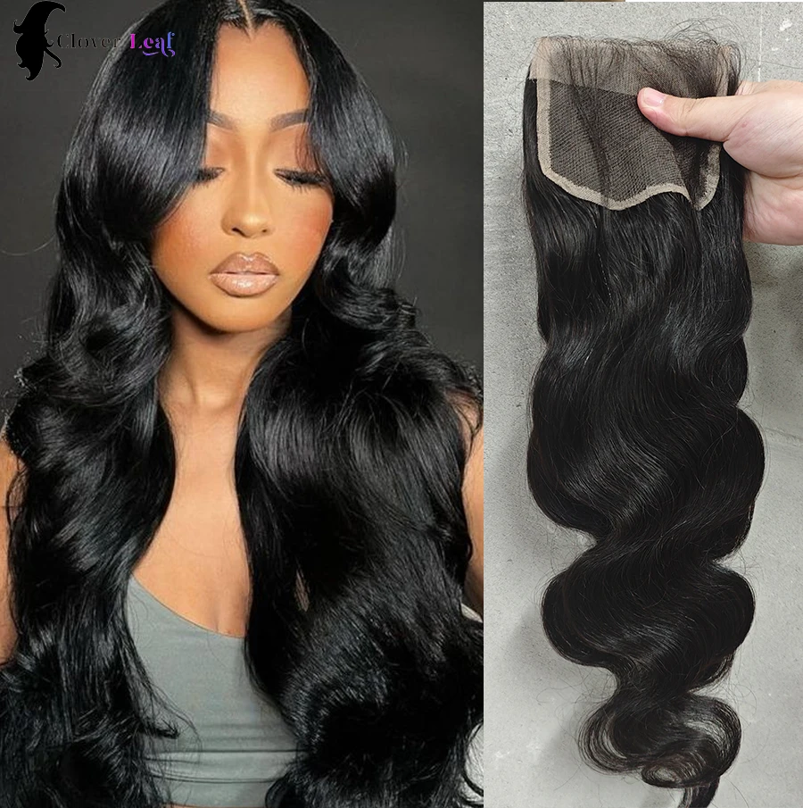 24 inch body wave-bundels met sluiting Braziliaans haarweefsel 3 bundels met sluiting Natuurlijk menselijk haarbundels met 4x4 sluiting