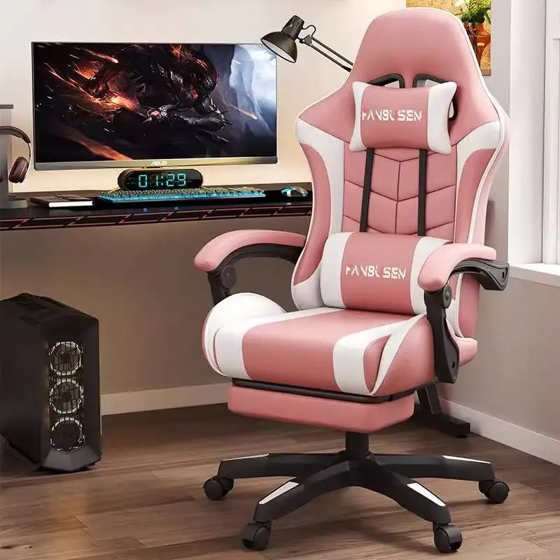 

Blue Modern Office Chairs Vintage Adjustable Designer White Office Chairs Ergonomic Leather Sillas Para Escritorio Furniture