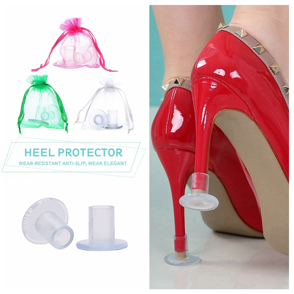 

60 пар защитных чехлов на высоком каблуке против тонущей на траве для невесты, уличные свадебные чехлы для защиты пятки, противоскользящие стопоры для пятки