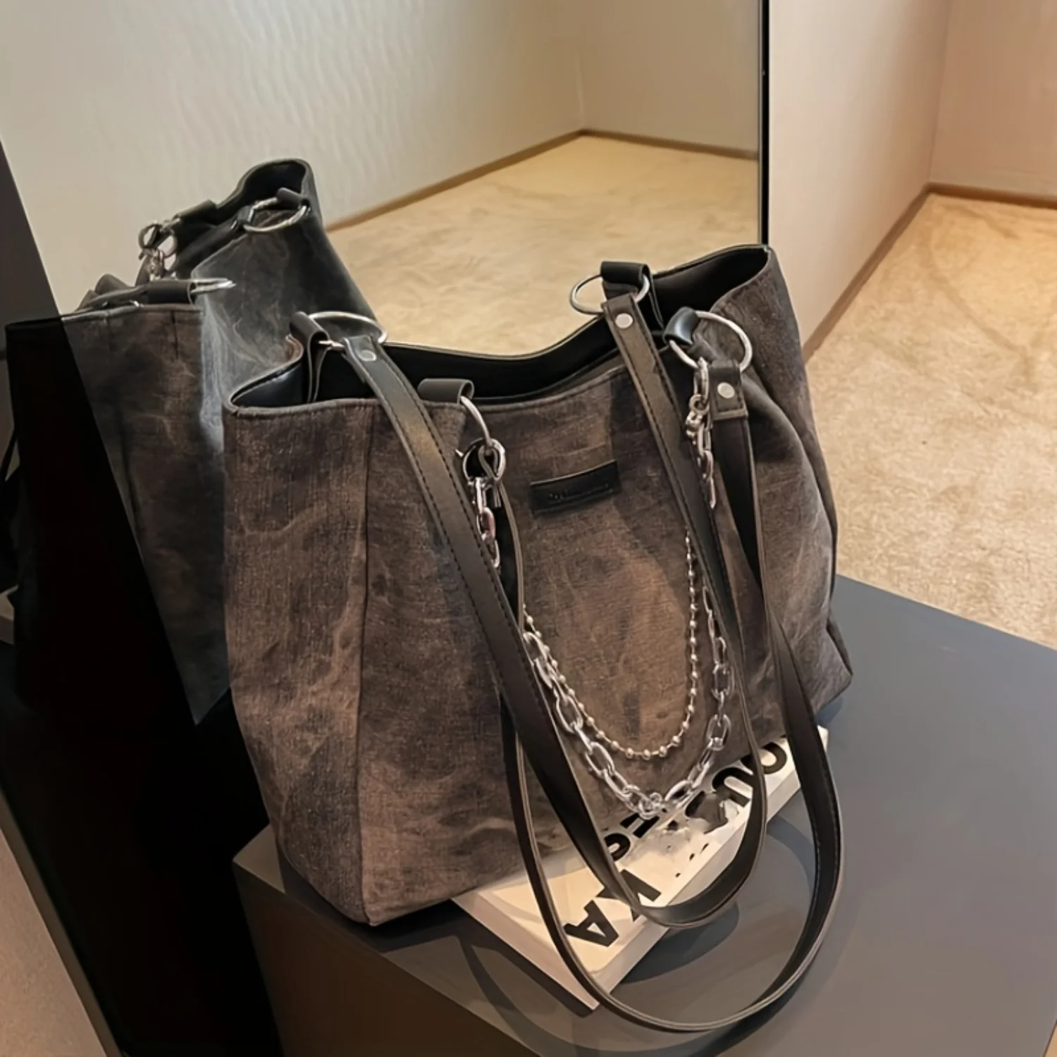 

Vintage Large Capacity Hobo Bag, Retro Crossbody Tote Bag, Women's Fashion Handbag, Shoulder Bag & Purse