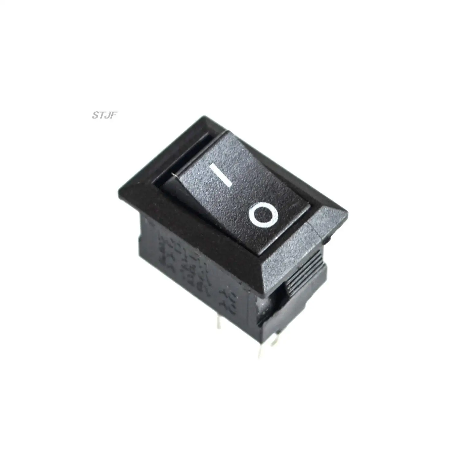 10pcs ON / OFF Rocker Switch, 117S 2-Pin 250V3A 125V6A ON-OFF Black Plastic 2 Pin