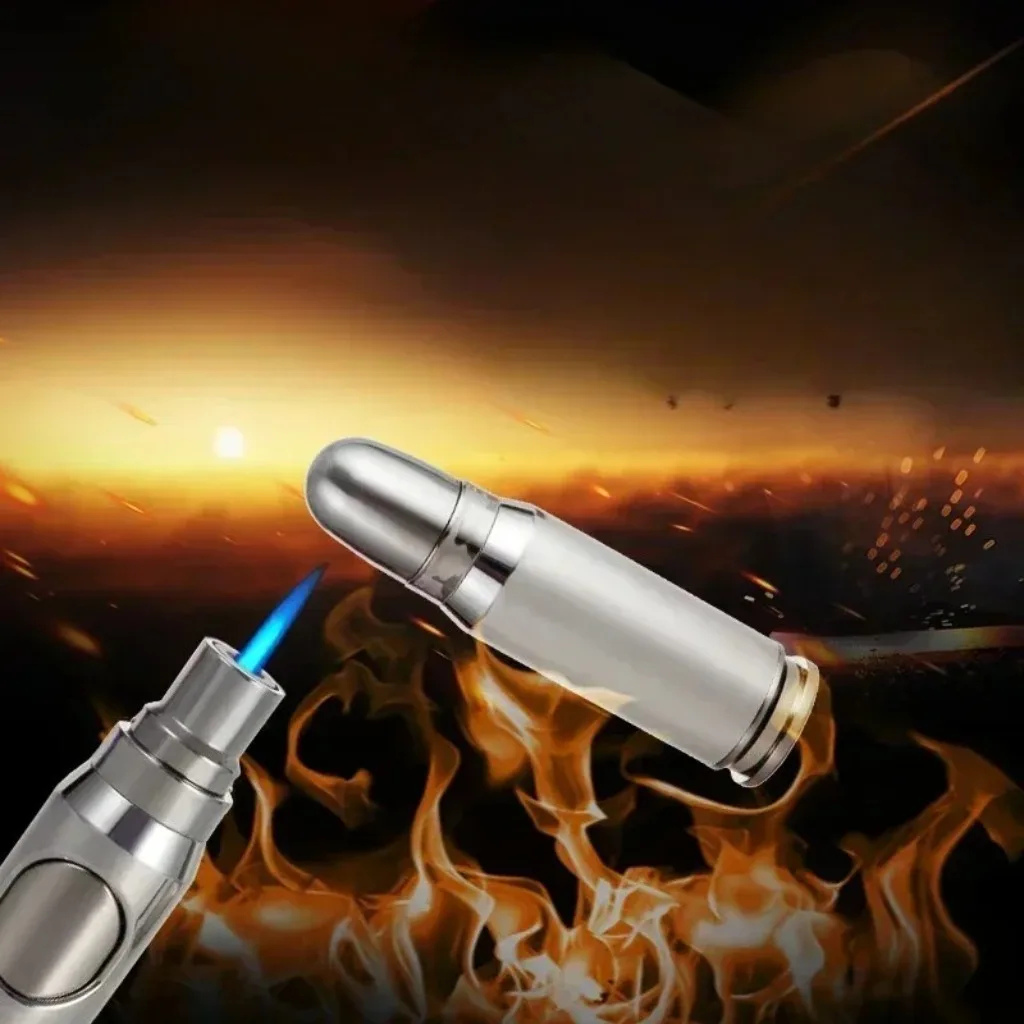 2025 Bullet-shaped Lighter Jet Multi-purpose Butane Gas Torch Lighter Spray Gun Cigarette Lighter Men’s Gift Ignition Tool