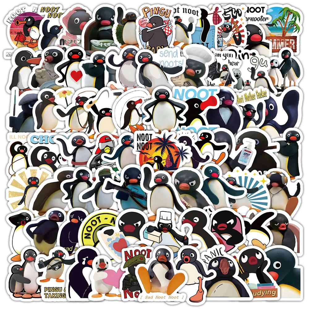 

10/30/50/100pcs Animal Penguin Graffiti Stickers Cute Cartoon Decals Waterproof CLuggage Car Notebook Kids Sticker Toy Wholesale