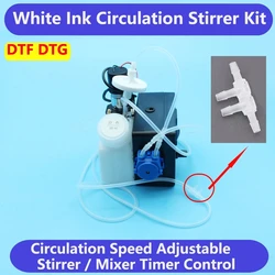 L18050 DTF L1800 DTG White Ink Circulation Tank System With Adjustable Sitrrer Timer Controlled For Epson 1390 L805 i3200 XP600