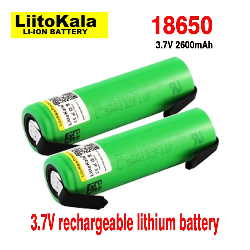 100% original LiitoKala VTC5A 18650 2600mAh 3.7V 20A discharge rechargeable battery for replacing electric vehicle batteries, to