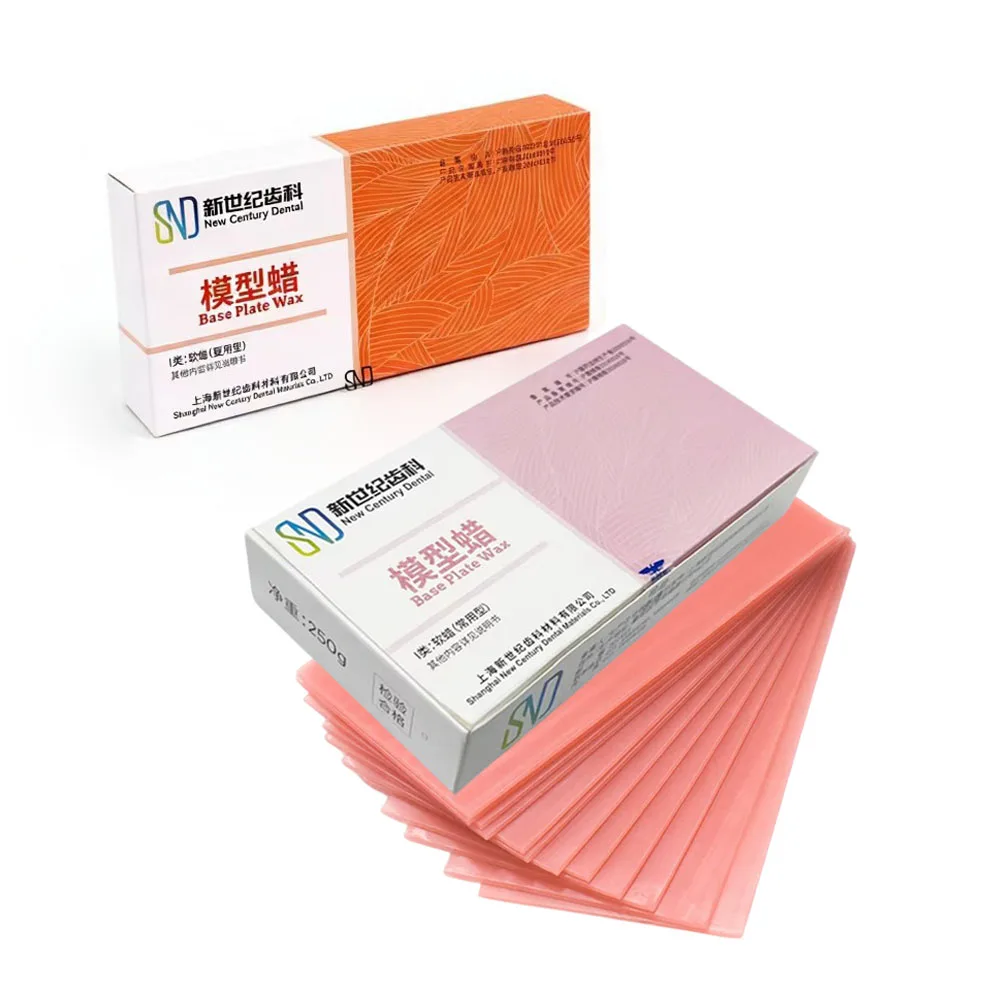 Dental Lab Base Plate Wax General Soft & Hard Summer Wax Sheet 250g Denture Pattern Material Acrylic Teeth Impression Modelling