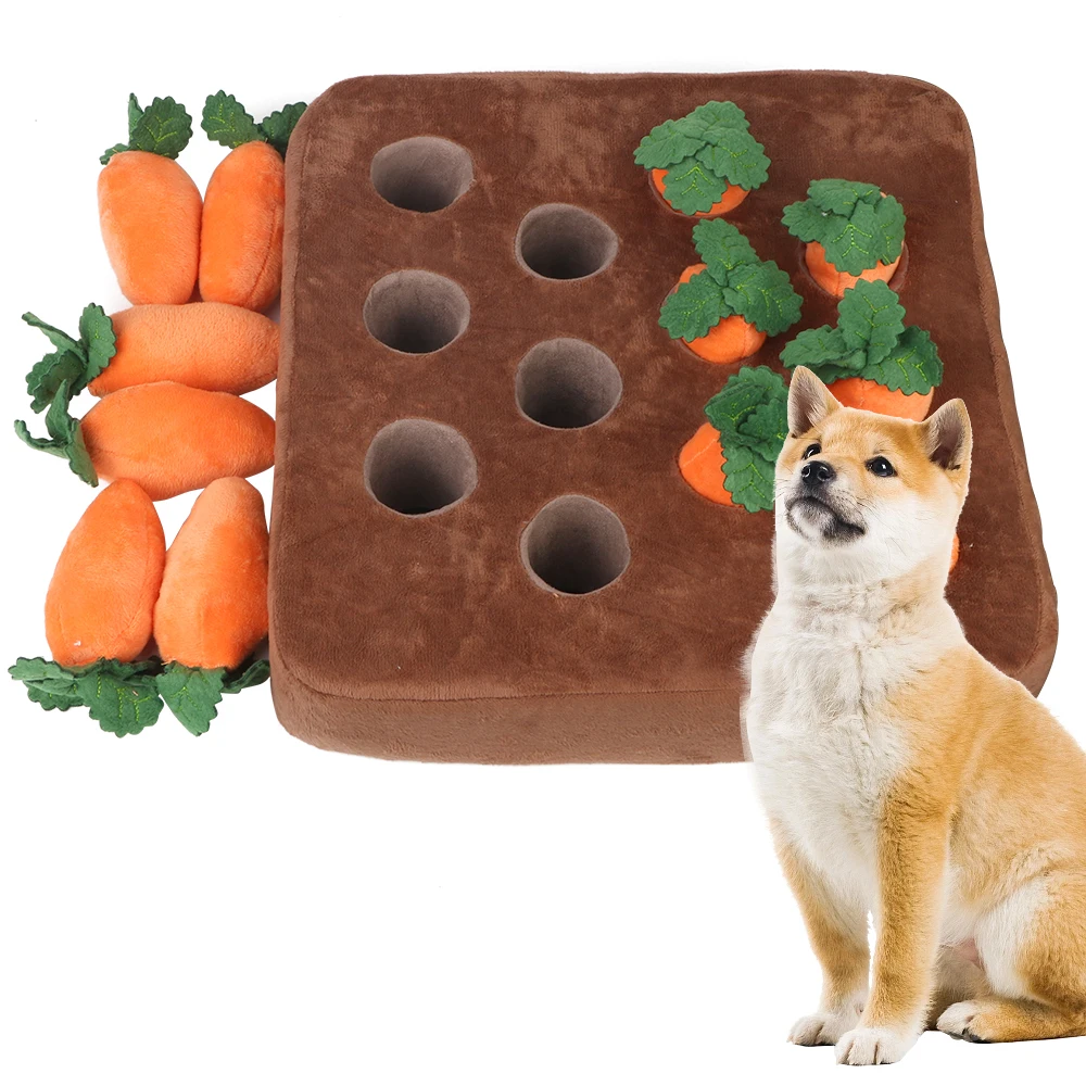 Durable Chewing Toy To Improve Eating Habits Hide Food Toys Pets Sniff Dog Cat Toy Pet Vegetable Chew Toy Carrot Plush