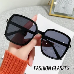 2023 New Rice Nail Square Sunglasses Fashion Sunglasses Women's UV Protection Retro Eyeglasses Large UV400 Goggles Women Brand