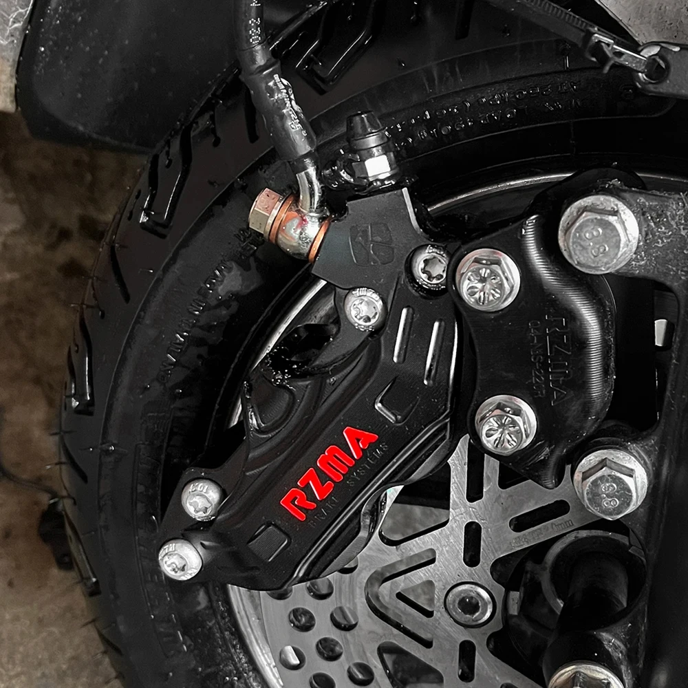 

RZMA M402 CNC forged four-piston brake caliper-suitable for electric scooters/motorcycles upgrade big brake kit