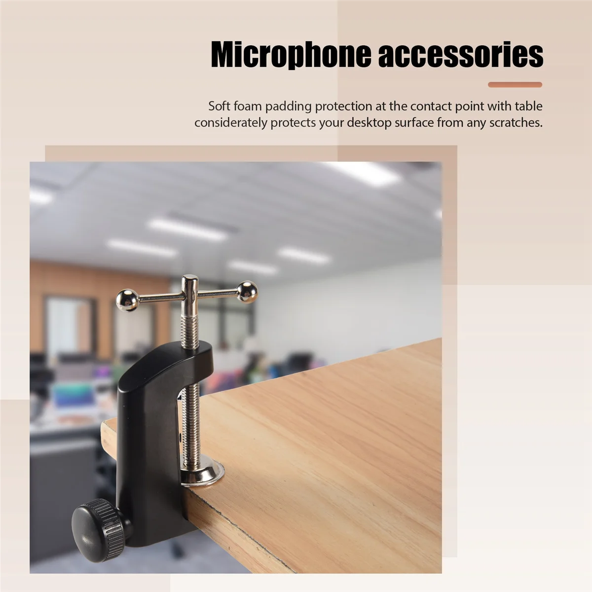 

Y02AHeavy-Duty Metal Table Mounting Clamp for Microphone Suspension Boom Scissor Arm Stand Holder