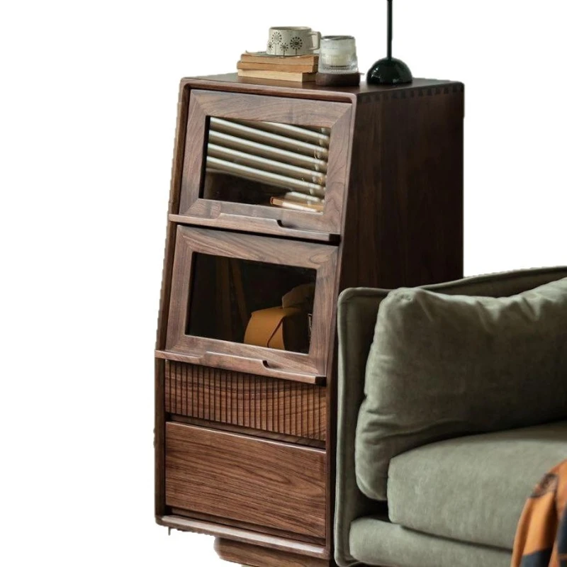 

Solid wood side cabinet sofa stand cabinet living room solid wood furniture