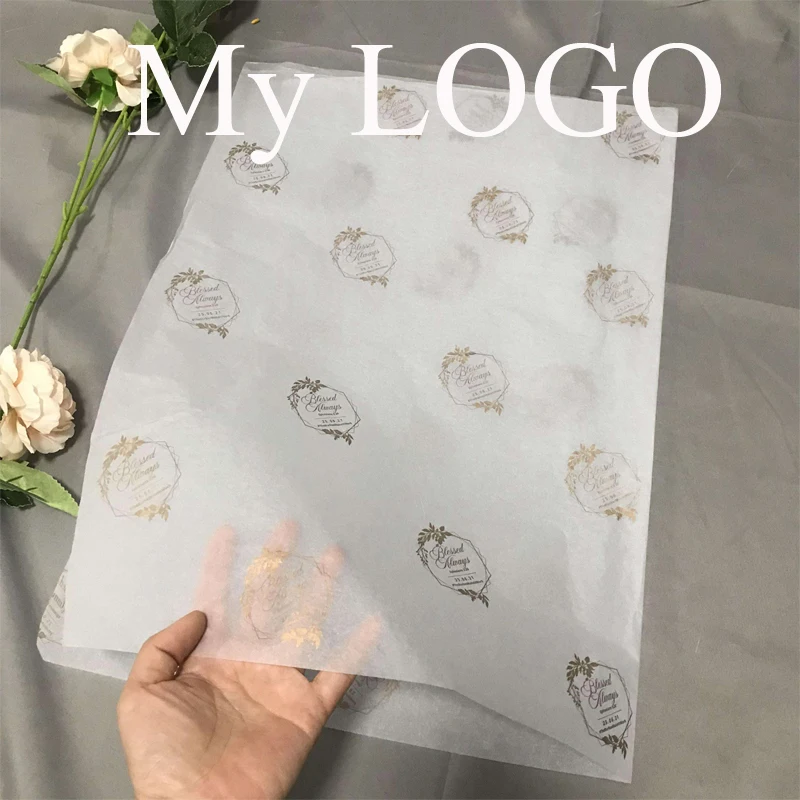 Custom logo Recycled tissue paper for packaging shoes and clothing in box wrapping paper