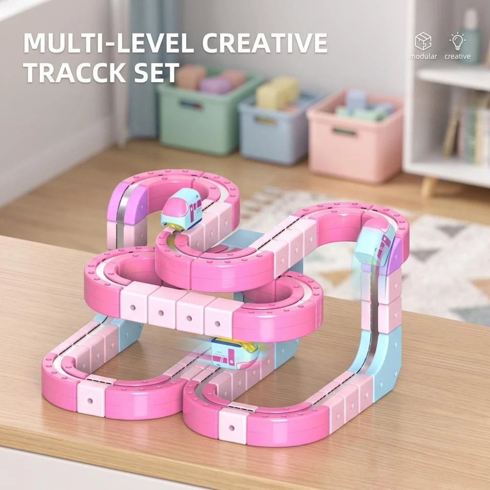 Anti Gravity Magnetic Levitation Track Toy Train Versatile Magnetic Force Magic Track Vehicle Electric Toy Train Toy
