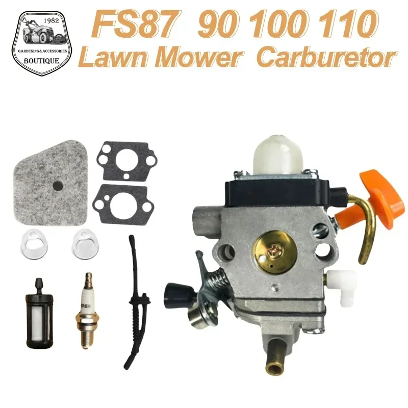 

Carburetor Engine for Fs87 90 100 110 Carburetor Kit Fs90r 100 87r S90k Fs100 Lawn Mower Carb