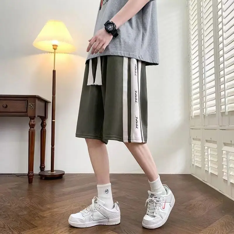 Suede Shorts for Men Women Summer Oversized Sweatpants Basketball Five-point Mid-pants Trend  At Home Streetwear Shorts 2023