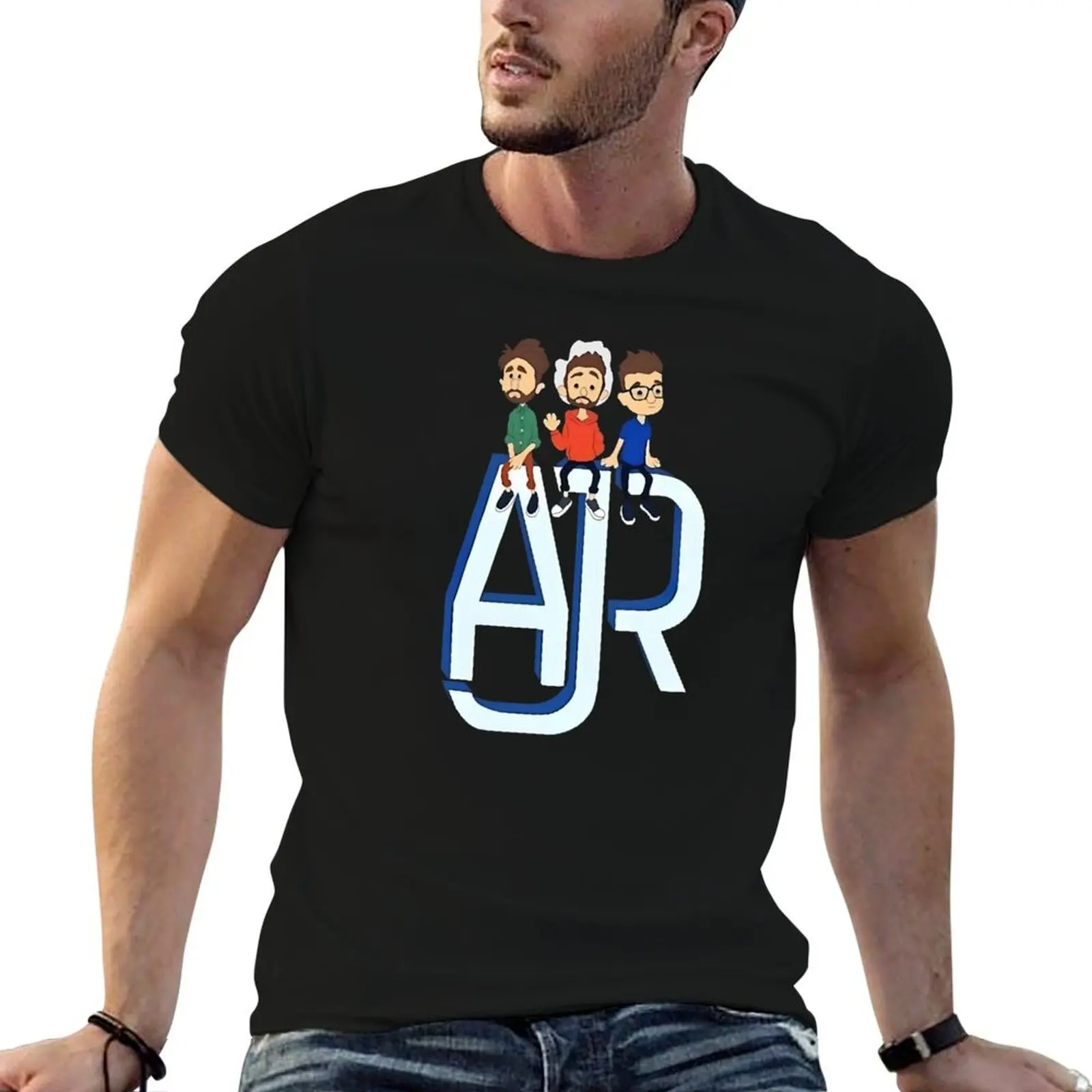 

vintage ajr cool ajr 60s ajr star T-Shirt man t shirts graphic cotton t shirts man 100% T-Shirt