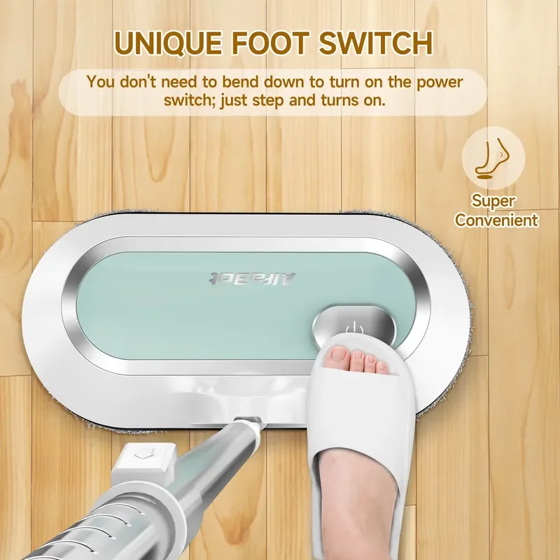 Custom Logo LED Headlamp Electric Steam Mop Low Noise Industrial Floor Cleaner Easy to Operate Rechargeable Water Spray Mop