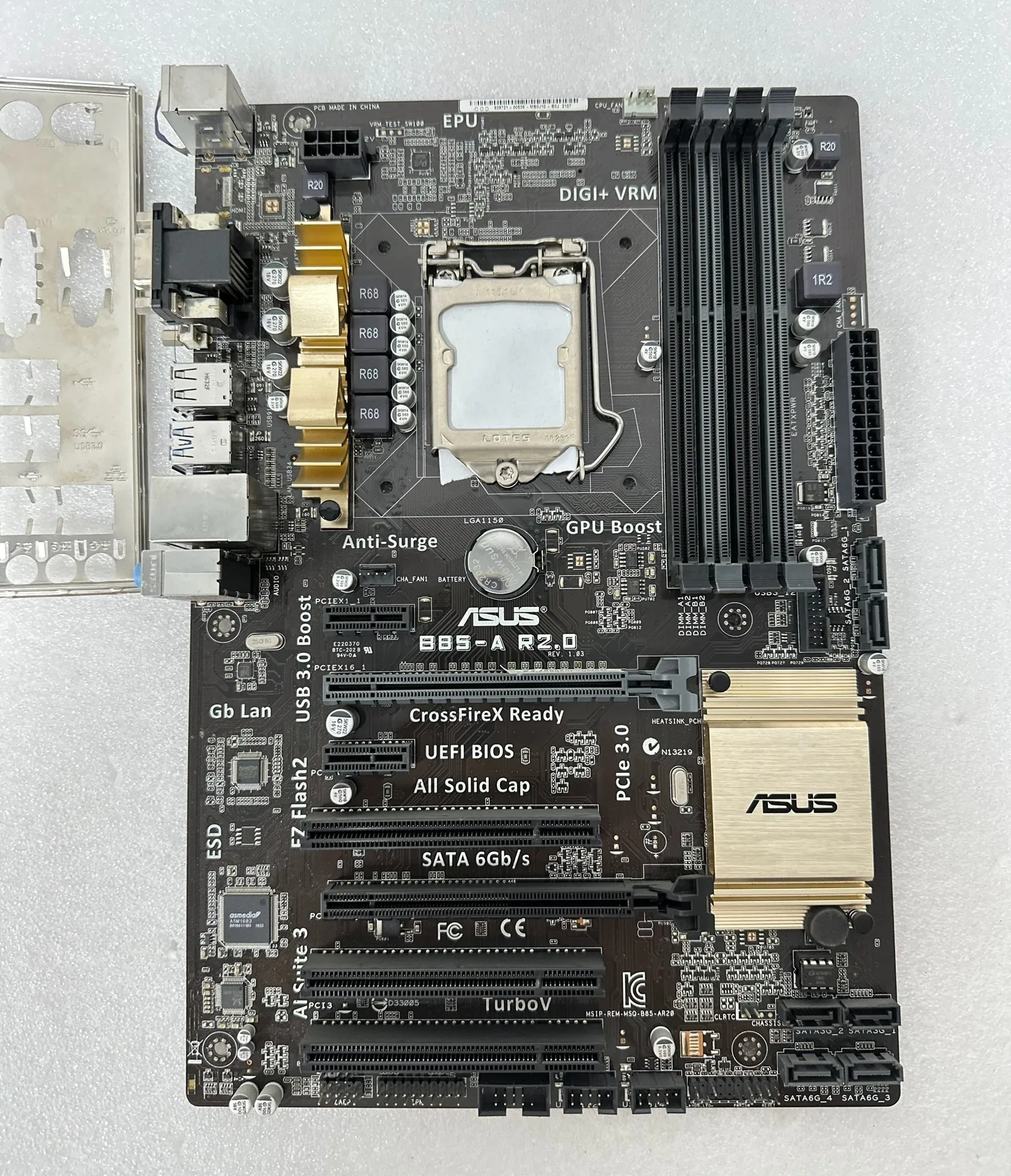 유명 브랜드-B85-A R2.0 마더보드. 1150핀 플랫폼, 메모리 슬롯 4개(테스트 및 배송)