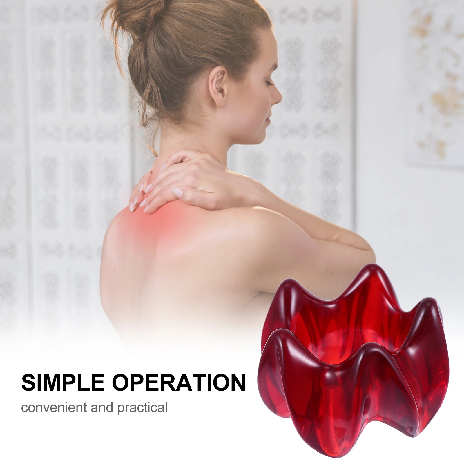 

Massage Ring Scraping Board Face Massager Massaging Tool Resin Gua Sha Body Beeswax
