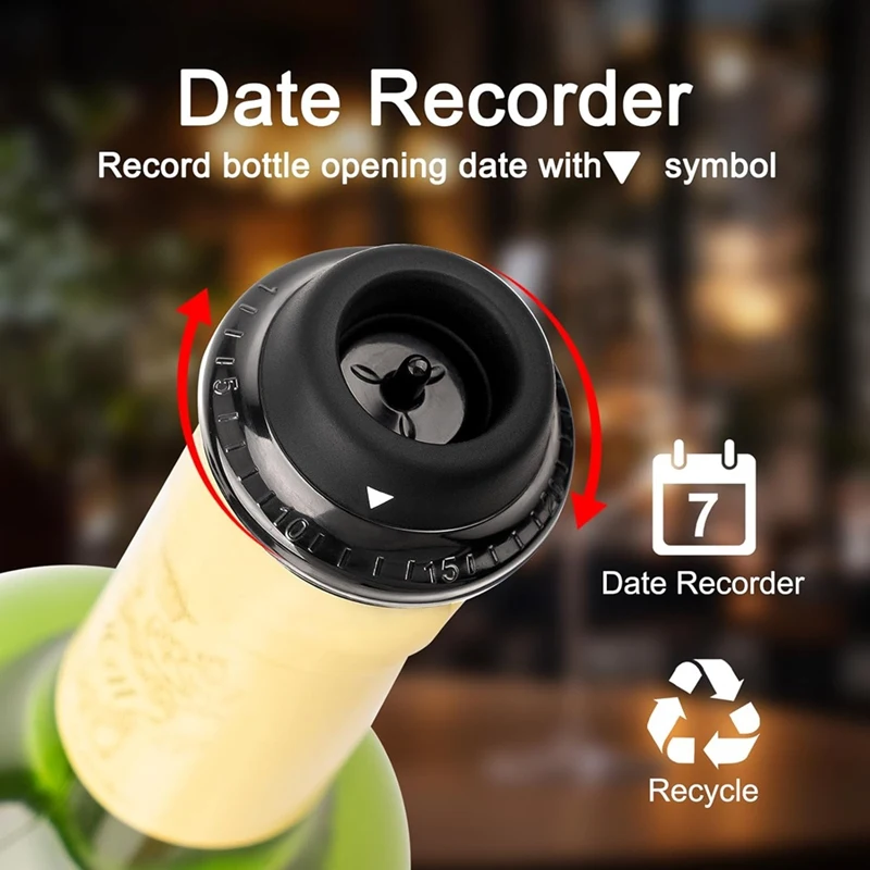 

Electric Wine Saver Pump with Wine Stoppers Vacuum,Wine PreserverJAS