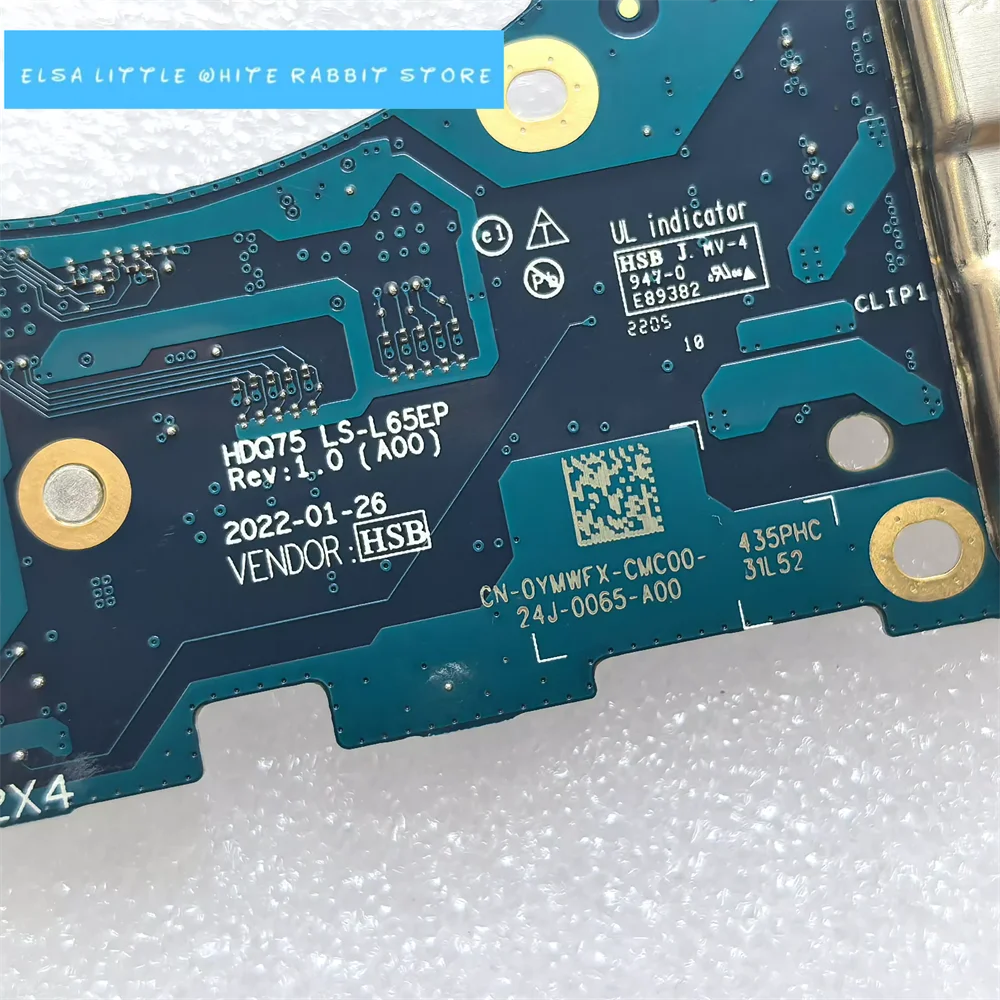 Per scheda USB Dell M17 R5 LS-L65EP muslim0 YMWFX