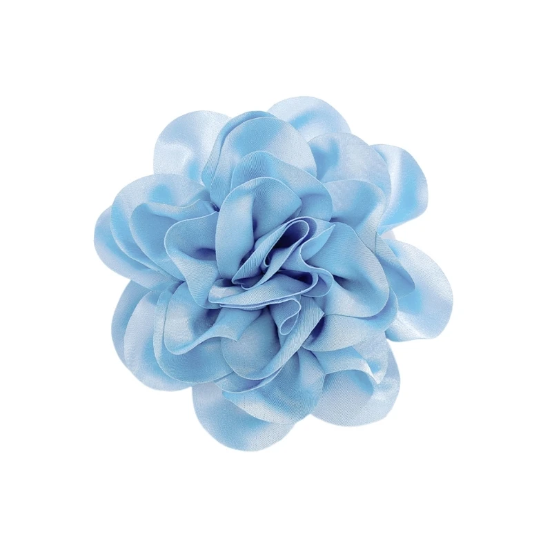 Stylish and Practical Fabric Flower Brooch Eye catching Big Flower Lapel Pin Delicate Fabric Flower Brooch Pin Accessory