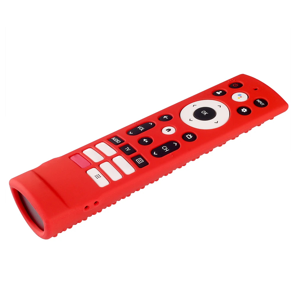 

Silicone Case Anti Slip Remote Control Case with Removal Lanyard TV Remote Control Case Cover for Hisense Voice Remote ERF3V90H