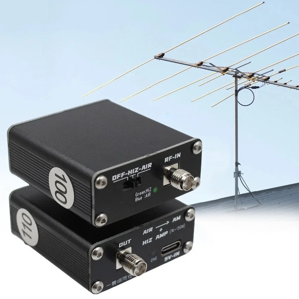 118MHz -138MHz Aviation Band Air Frequency Converter To Shortwave HF band + High Resistance Amplifier For SDR radio
