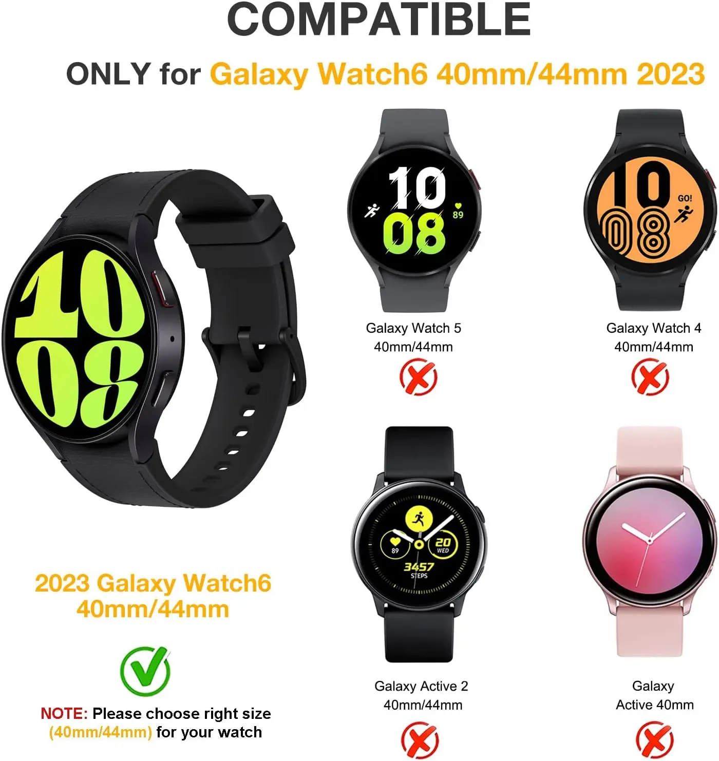 Case for Samsung Galaxy Watch 6 40mm 44mm,TPU Screen Protector All-Around Bumper Shell for Galaxy watch 6 44mm 40mm Cover.