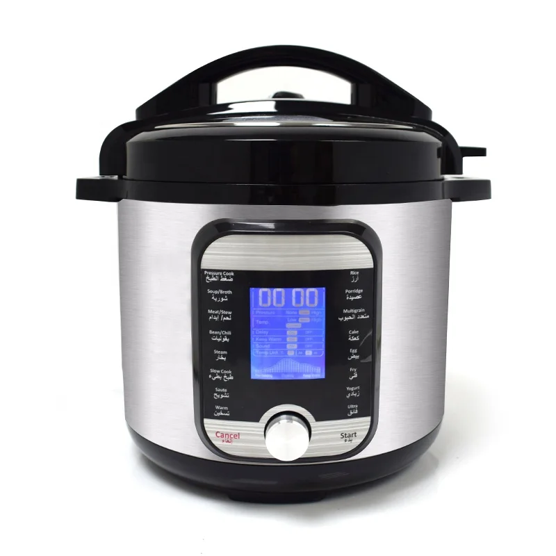 Electric Pressure Cooker Rice Soup Bone Porridge Meat Stew Multigrain Bean Chili Cake Egg Slow Cook Fry Stew Yogurt Knob Control