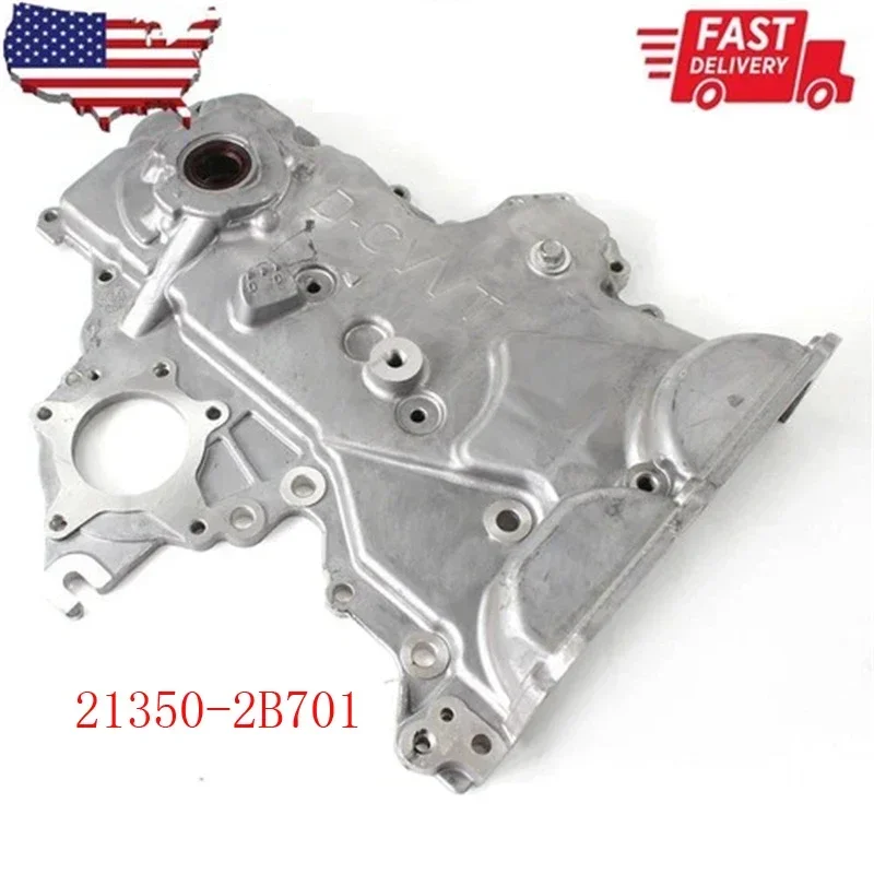 

Timing Chain Oil Pump Cover Compatible for 12-20 Hyundai Veloster Elantra GT Kia Soul 1.6L 21350-2B701