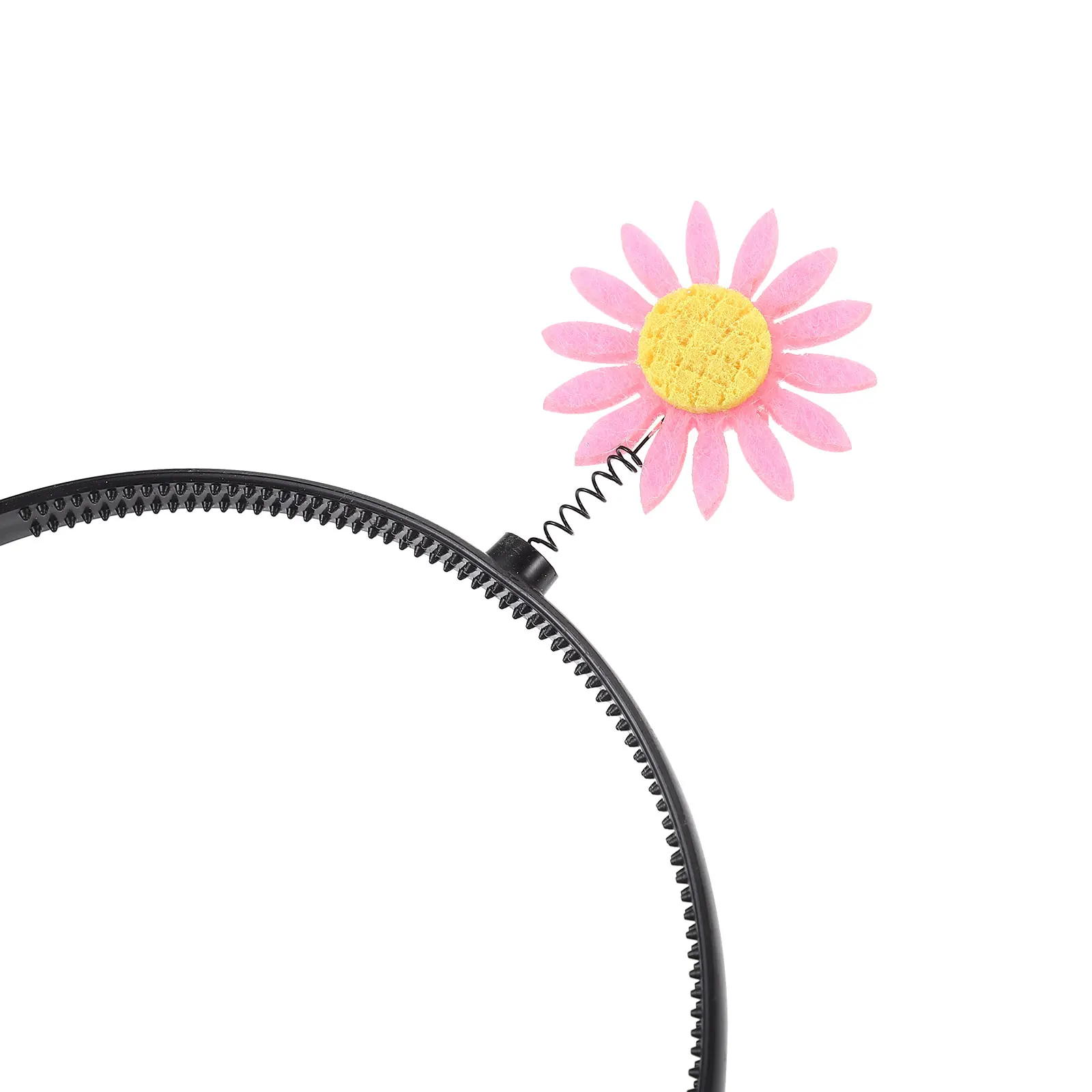 

5Pcs Spring Sunflower Flower Hair Hoops for Party Headbands Colorful Lightweight Elastic Floral Headdress Holiday Accessory