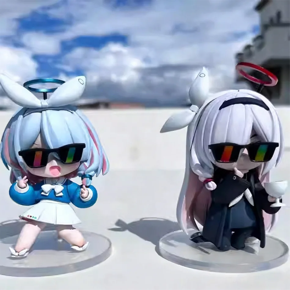 

New 8cm Azure Blue Archive Clay Man Alona Handmade Model Beautiful Ornament Anime Gift Model Doll Toy Christmas Gift