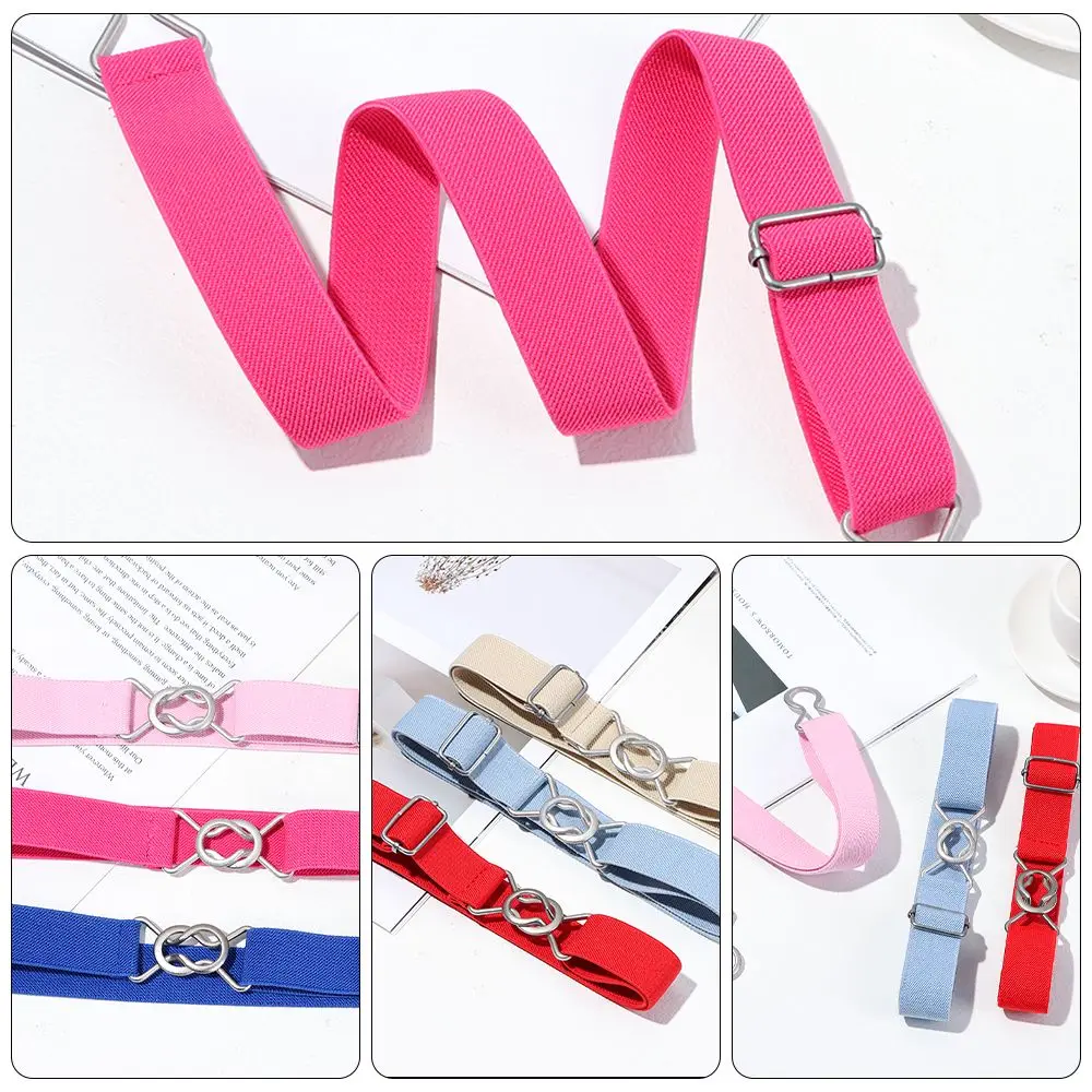 Wide Stretch Adjustable Leisure Candy Color Elastic Belts Waist Belt