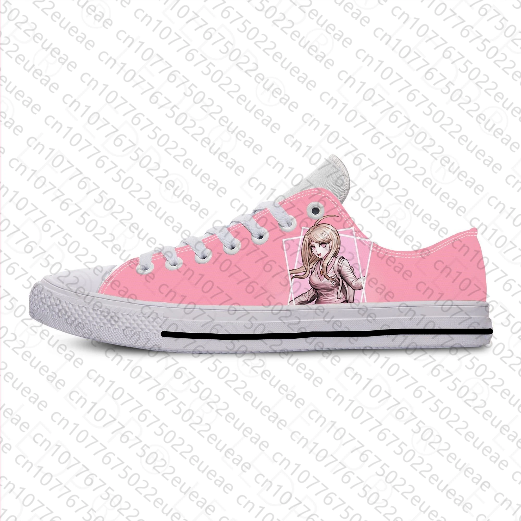 Hot Anime Manga Cartoon Danganronpa Akamatsu Kaede Casual Cloth Shoes Low Top Breathable Lightweight 3D Print Men Women Sneakers