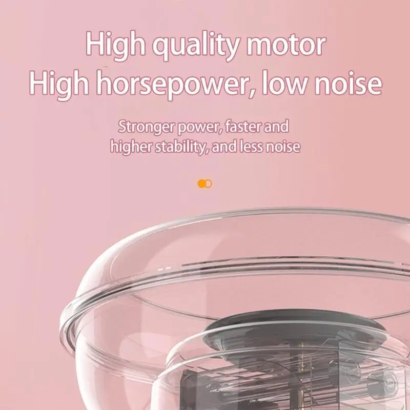D0AB Household Cottoncandy Spinner Machine Consumable Materials 3 Second Heating Soft Dessert Maker For Households