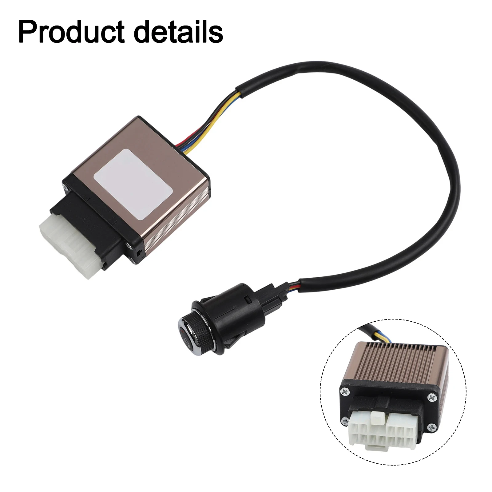 12V Car Seat Ventilation Heating Switch Controller 23mm Rotary Knob Climate Control Module For Auto Air Conditioner Accessories