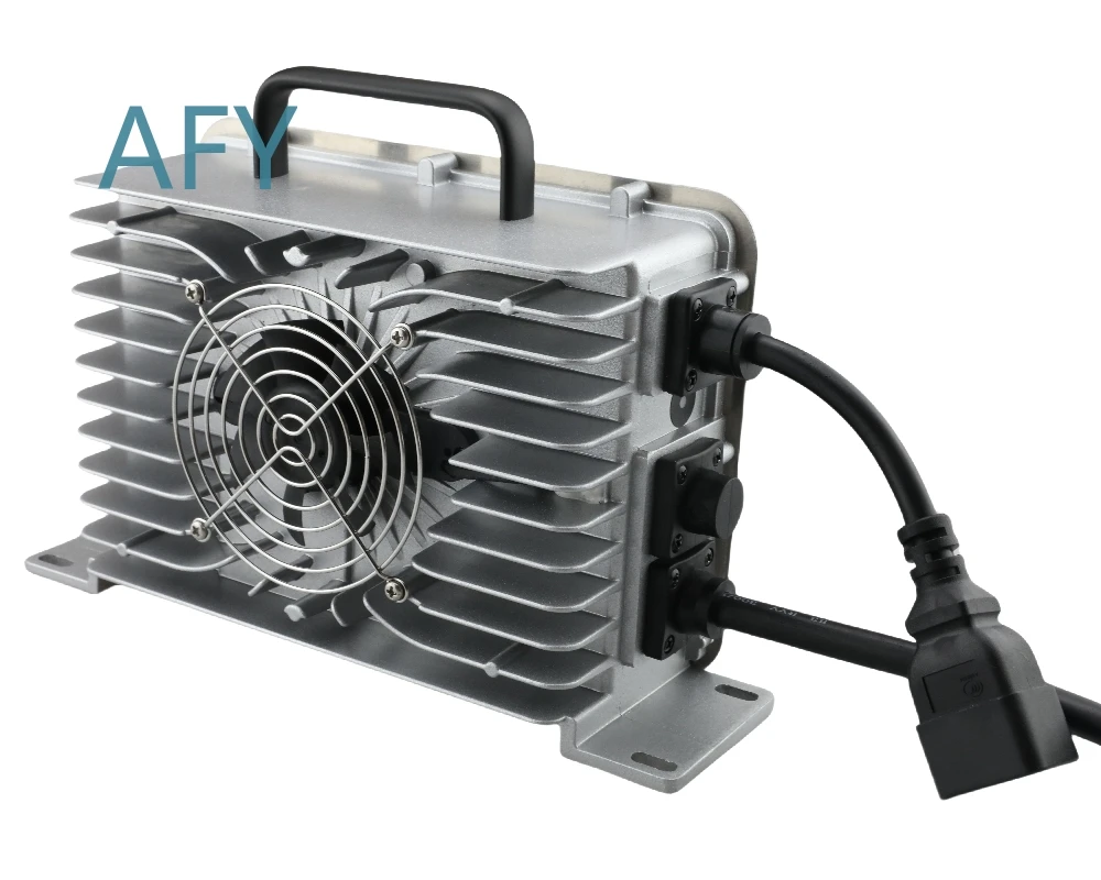 2200W 117.6V 18A Lithium Ion LiPo LiFePO4 Lead Acid Battery Charger for Golf Cart Motorcycle