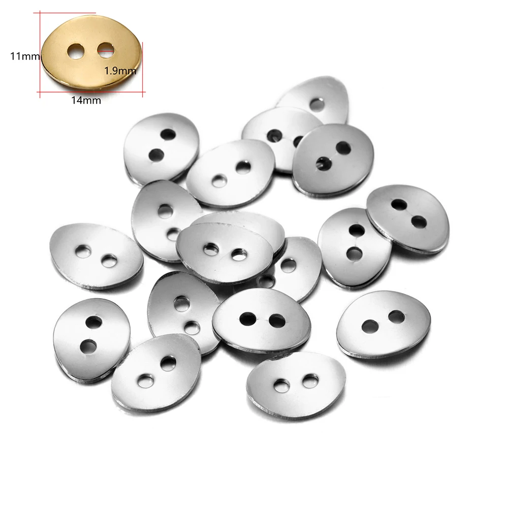 20-50 Pcs Stainless Steel Bracelet Clasp Connectors Button Snaps For Jewelry Making Necklaces Bangle Clasps Blank Stamping Tags