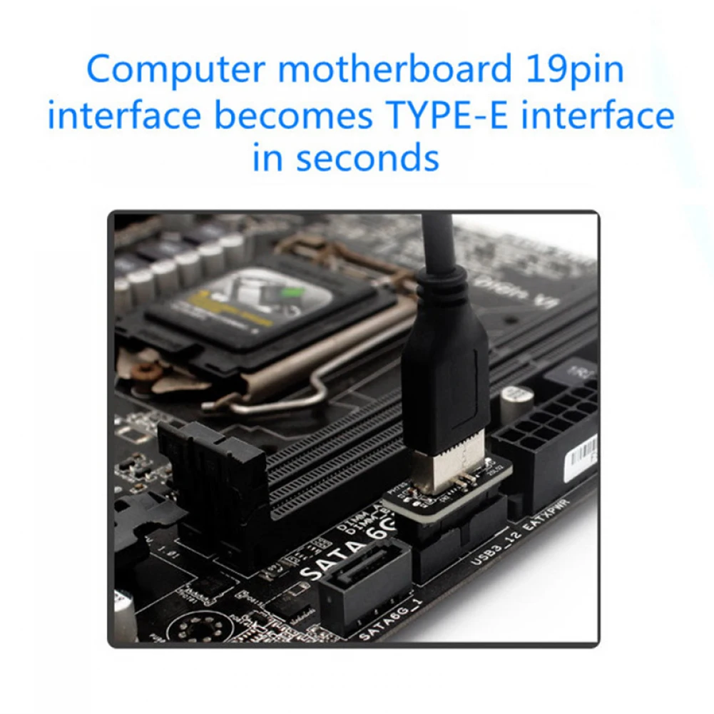 

Внутренний разъем USB 3.0 к передней панели адаптера USB типа C типа E, преобразователь 19P/20P